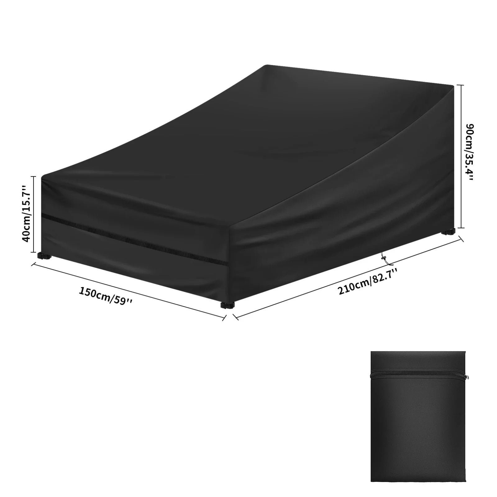 Capa Protetora para Espreguiçadeira Dupla Impermeável