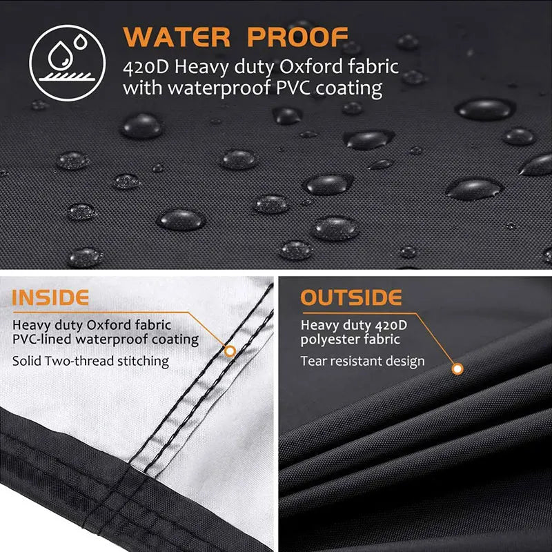 Waterproof Outdoor BBQ Grill Cover – Heavy-Duty All-Weather Protection