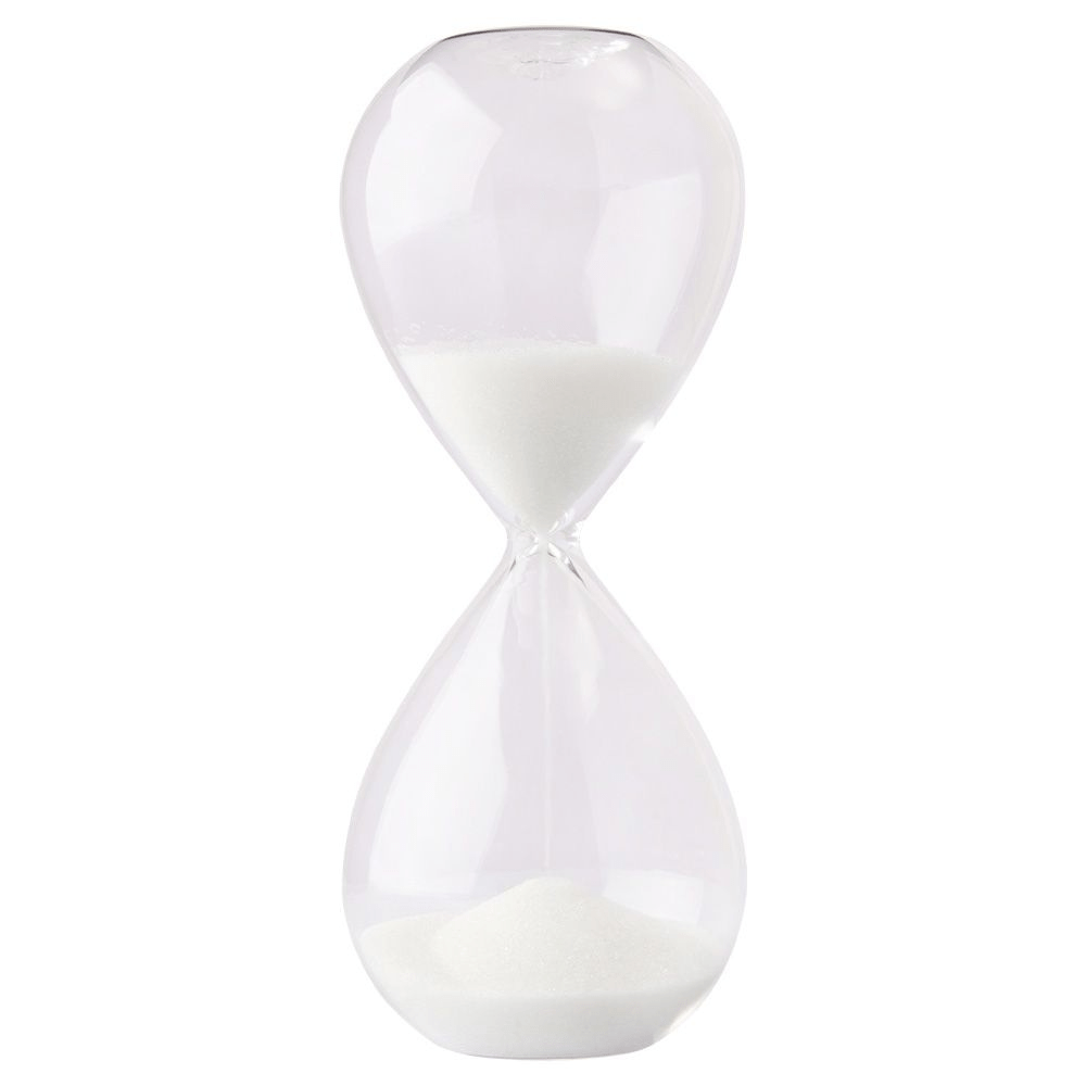 Ampulheta de Vidro 5 Minutos – Peça Decorativa para Escritório ou Estante