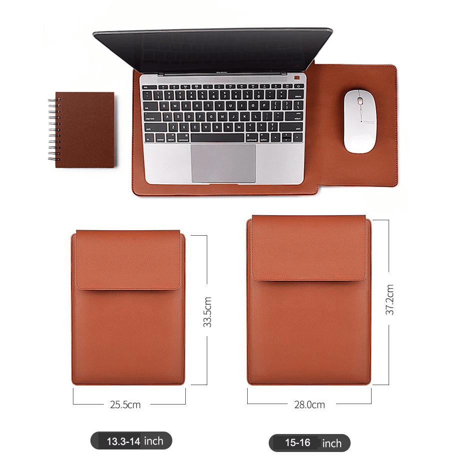 Capa Multiuso para MacBook em Couro PU – Com Mouse Pad Integrado