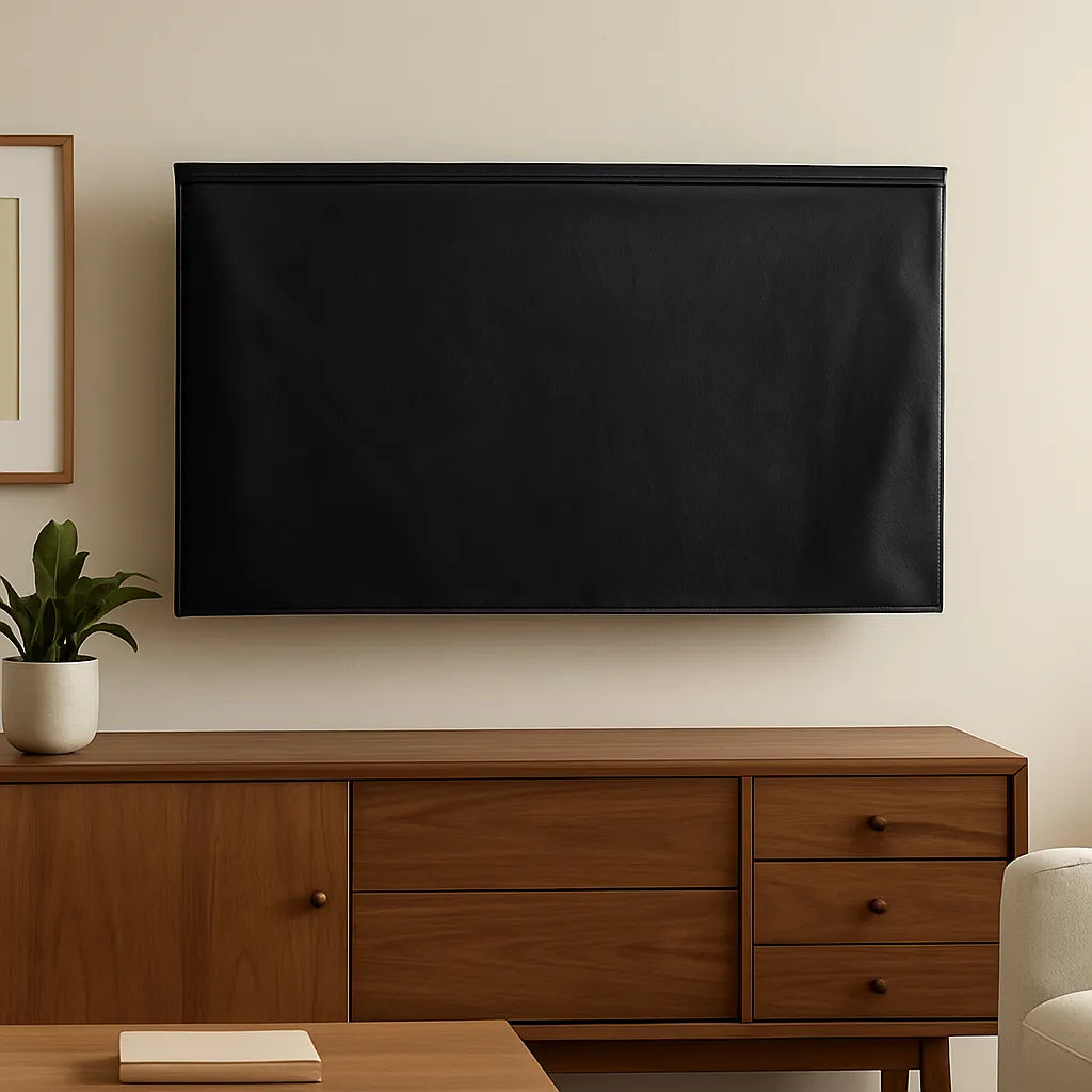Capa Protetora para TV Impermeável 19″ a 75″ em Couro Sintético