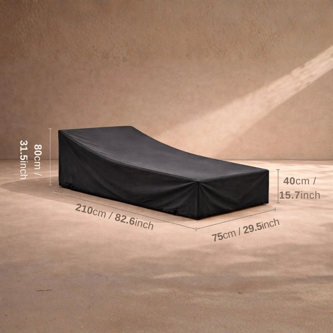 Waterproof Outdoor Single Sun Lounger Protection Cover