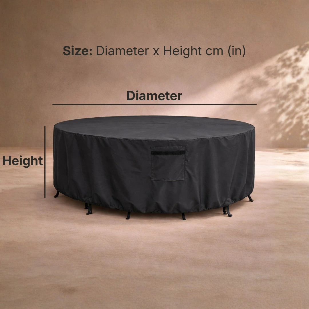 Waterproof Round Outdoor Furniture Cover