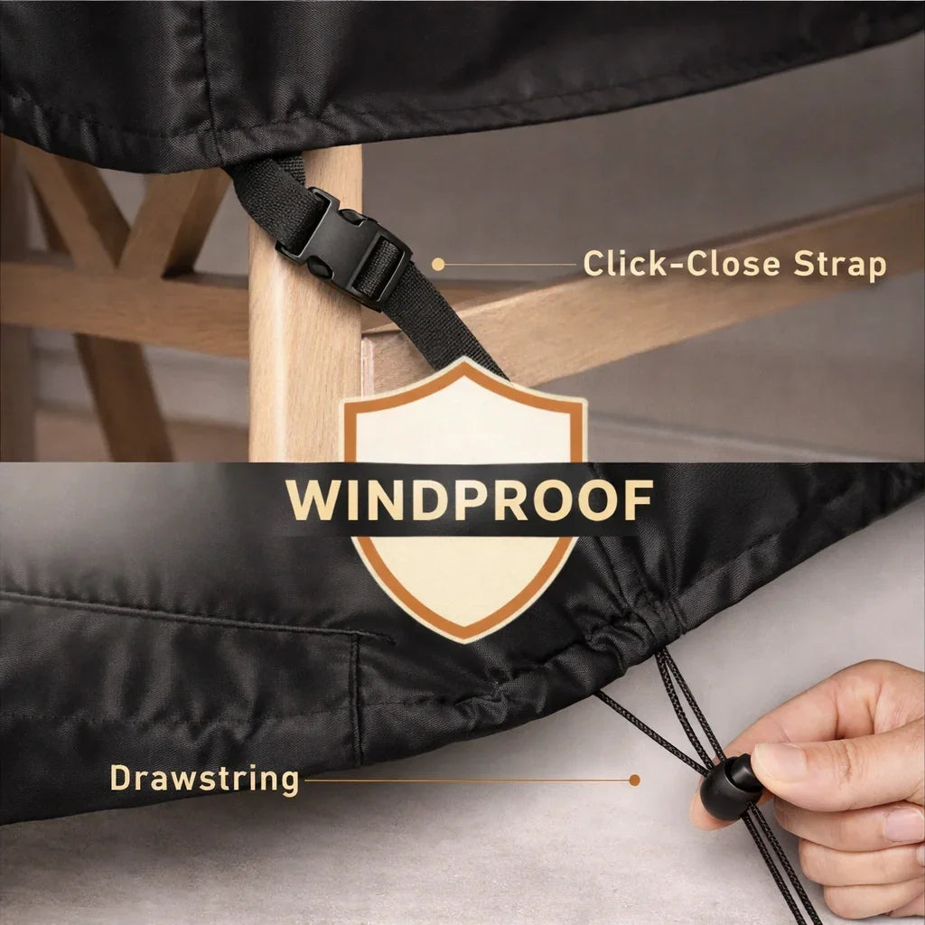 Waterproof Outdoor Single Sun Lounger Protection Cover