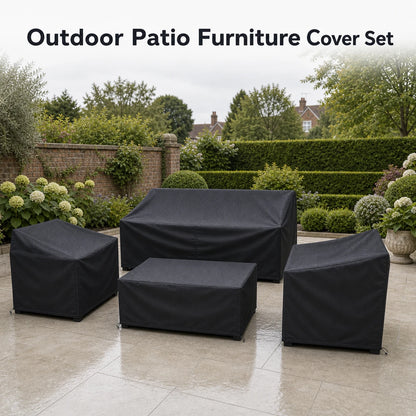 Waterproof Outdoor Furniture Cover - Patio Sofa Set Protection (4pcs)