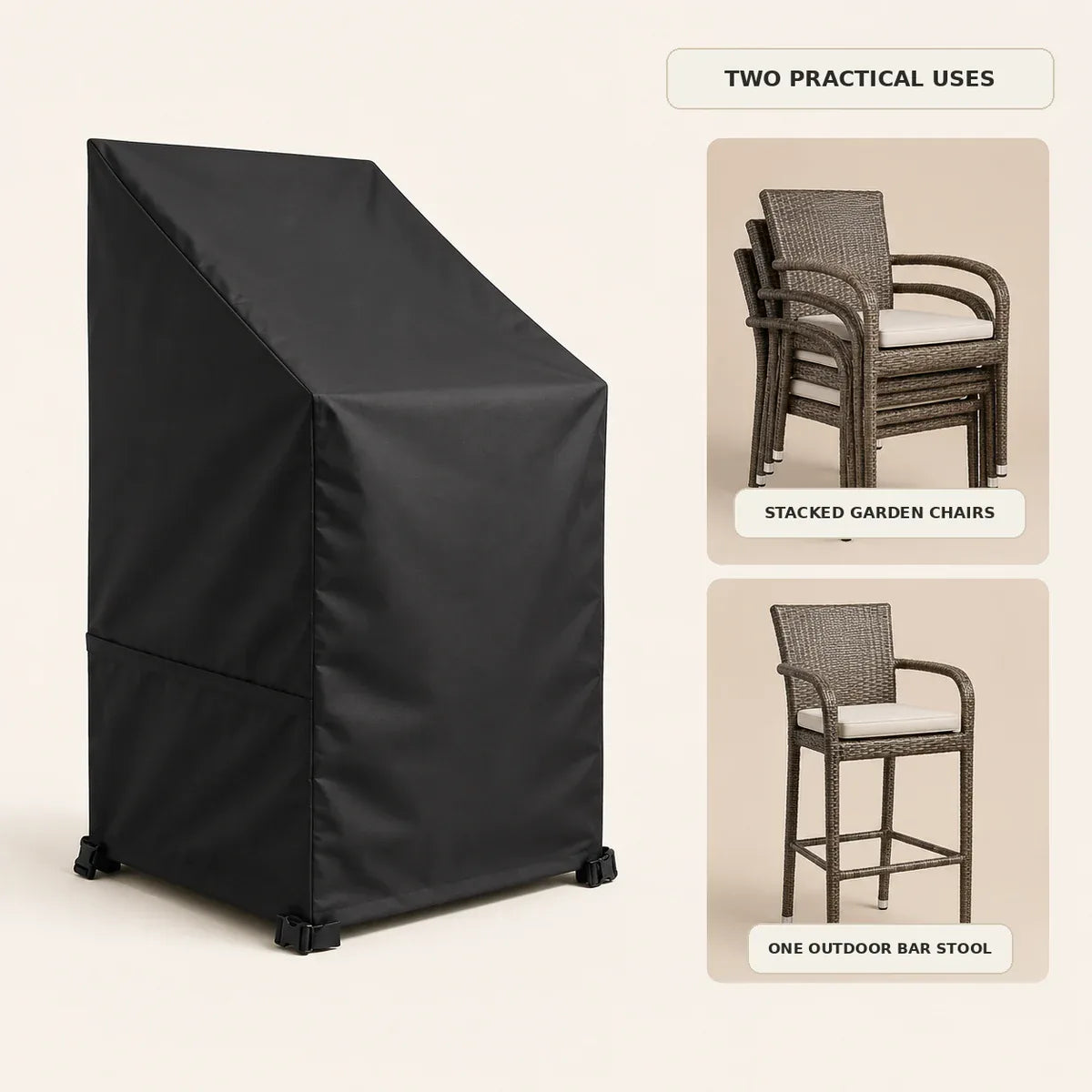 Waterproof Cover for Stacking Garden Chairs