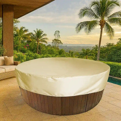Capa Protetora Redonda para Hidromassagem Banheira ou Spa – Impermeável e Anti-UV