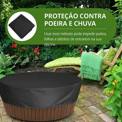 Capa Protetora Redonda para Hidromassagem Banheira ou Spa – Impermeável e Anti-UV