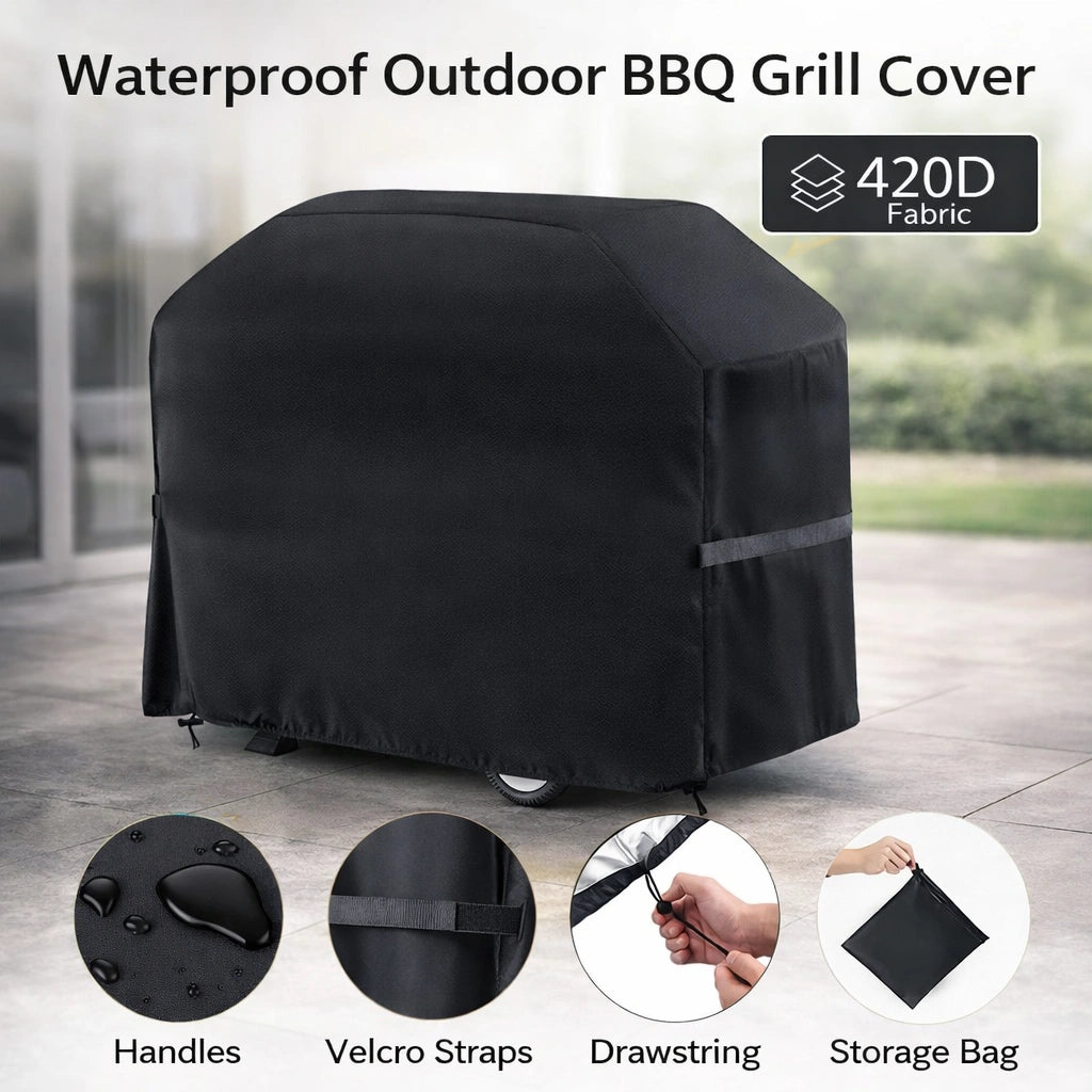 Waterproof Outdoor BBQ Grill Cover – Heavy-Duty All-Weather Protection