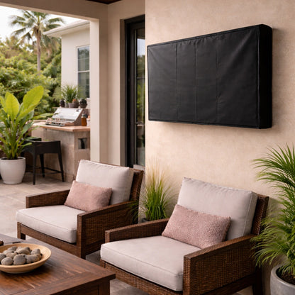 Outdoor TV Cover Waterproof – 600D Heavy Duty for 22”–75” TVs