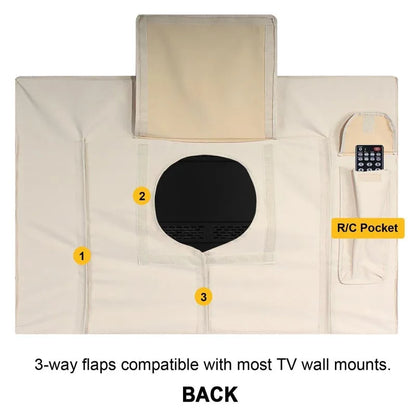 Outdoor TV Cover Waterproof – 600D Heavy Duty for 22”–75” TVs