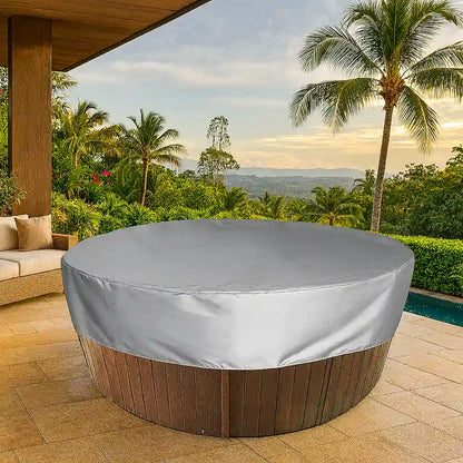 Capa Protetora Redonda para Hidromassagem Banheira ou Spa – Impermeável e Anti-UV