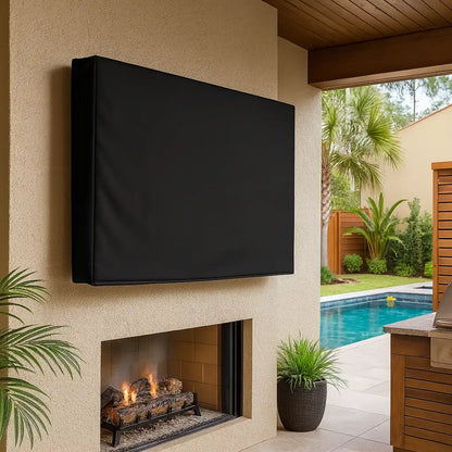 Capa Protetora para TV Impermeável 19″ a 75″ em Couro Sintético