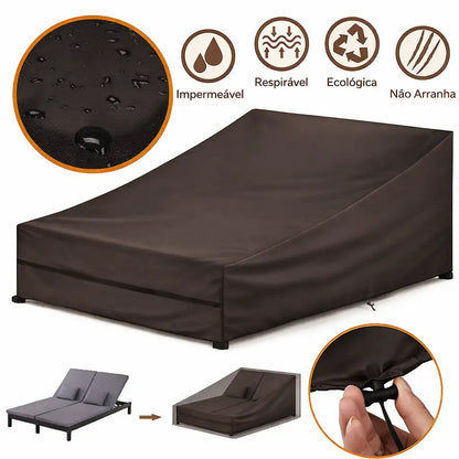 Capa Protetora para Espreguiçadeira Dupla Impermeável