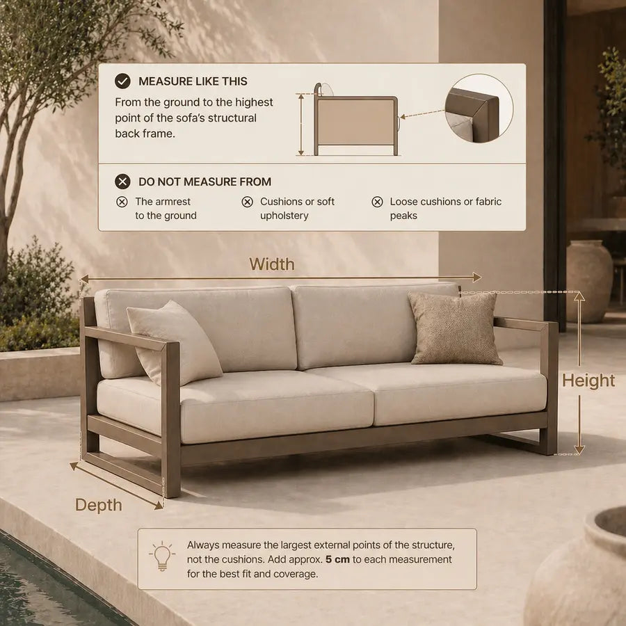 Custom Made-to-Measure Outdoor Furniture Cover