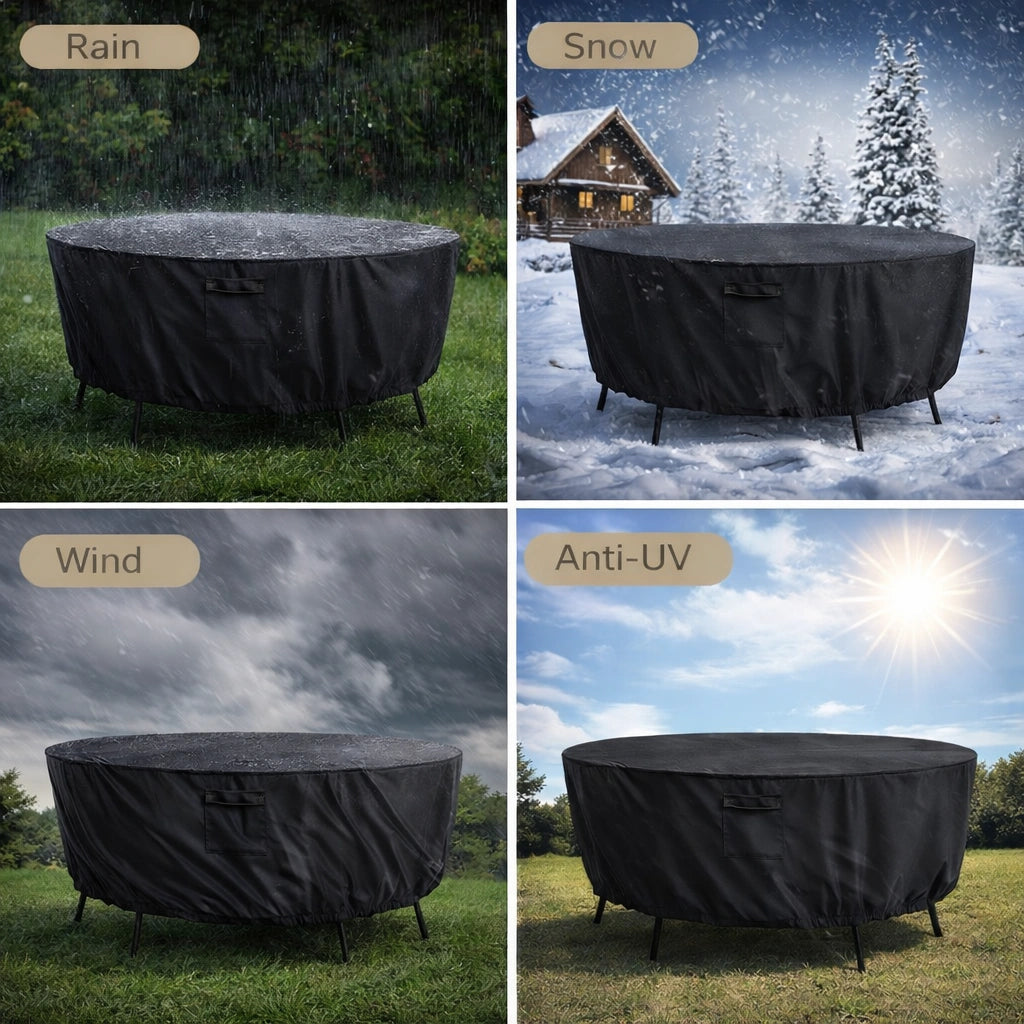 Waterproof Round Outdoor Furniture Cover
