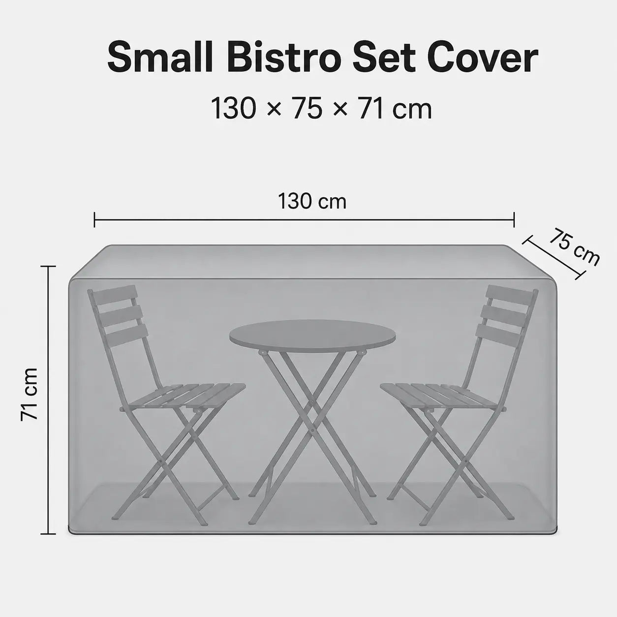 Bistro Set Cover – Waterproof Cover for Table & 2 Chairs