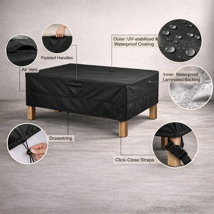 Waterproof Rectangular & Square Patio Outdoor Furniture Cover