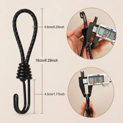 Heavy-Duty Tarp Clips with Elastic Bungee Cords – Secure Grip for Outdoor Covers (20PCS Set)