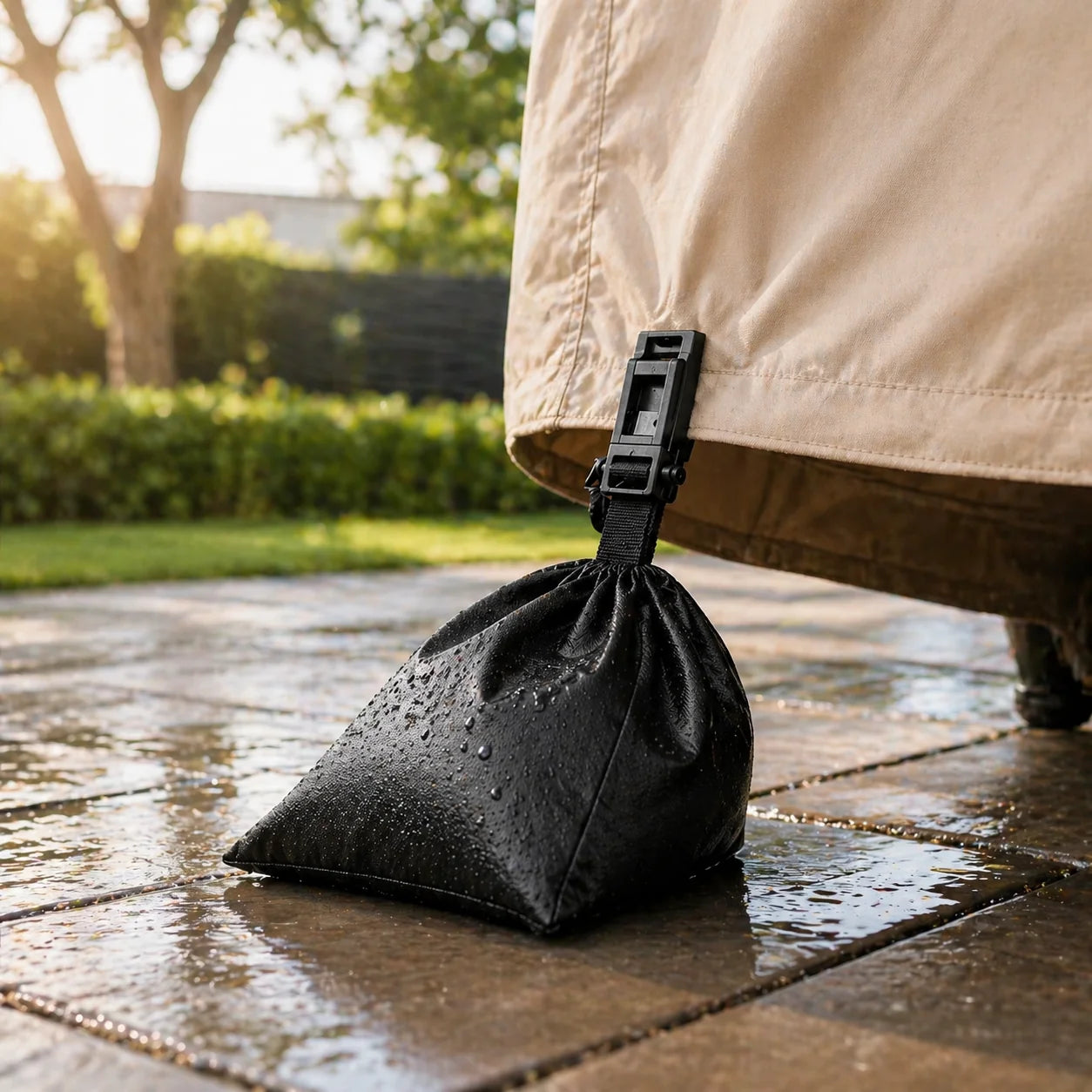 Windproof Cover Weights with Adjustable Clip – Secure Your Outdoor Covers Against Wind